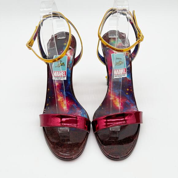 New Christian Louboutin Marvel Disney Infinity Strass Spike Heel Sandals EU 41.5 - Picture 8 of 14